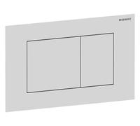 Geberit Sigma40 placas de accionamiento, para doble descarga, angular, acero inoxidable, 115629JT1, Color: Blanco mate - CM