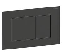 Geberit Sigma40 placas de accionamiento, para doble descarga, angular, acero inoxidable, 115629QD1, Color: Negro cromo cepillado - CM