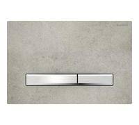 Placa de accionamiento Geberit Sigma50 para el sistema de 2 descargas, Color: cromado / aspecto de hormigÃ³n - 115.788.JV.2