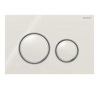 Placa de accionamiento Geberit Sigma21 para doble descarga, color metÃ¡lico cromado, 115.884., Color: cromado / gris arena - 115.884.JL.1