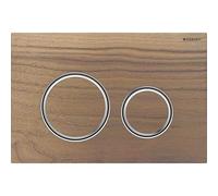 Placa de accionamiento Geberit Sigma21 para doble descarga, color metÃ¡lico cromado, 115.884., Color: cromado / nogal americano - 115.884.JX.1