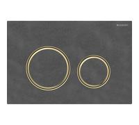 Geberit Sigma21 placas de accionamiento, para doble descarga, color metal latón, 115.652.JM.1, Color: Latón / Pizarra Mustang