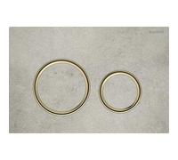 Placa de accionamiento Geberit Sigma21, para doble descarga, color metÃ¡lico latÃ³n, Color: Aspecto de latÃ³n / hormigÃ³n - 115.652.JV.1