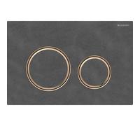 Placa de accionamiento Geberit Sigma21 para 2 cisternas, color metÃ¡lico oro rojo, 115.650., Color: oro rosa / pizarra mustang - 115.650.JM.1