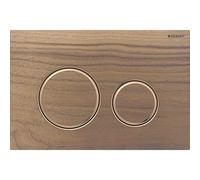 Placa de accionamiento Geberit Sigma21 para 2 cisternas, color metÃ¡lico oro rojo, 115.650., Color: oro rojo / nogal americano - 115.650.JX.1