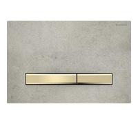 Placa de accionamiento Geberit Sigma50, para 2 cisternas, color metÃ¡lico latÃ³n, 115.671., Color: Aspecto de latÃ³n / hormigÃ³n - 115.672.JV.2