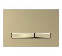 Placa de accionamiento Geberit Sigma50, para 2 cisternas, color metÃ¡lico latÃ³n, 115.671., Color: LatÃ³n / LatÃ³n cepillado, revestimiento fÃ¡cil de limpiar - 115.672.QF.2