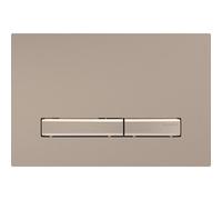 Placa de accionamiento Geberit Sigma50 para doble descarga, color metálico rojo oro, Color: oro rosa / oro rosa cepillado, revestimiento fácil de limpiar - 115.670.QB.2
