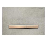 Placa de accionamiento Geberit Sigma50 para doble descarga, color metÃ¡lico rojo oro, Color: oro rojo / aspecto de hormigÃ³n - 115.670.JV.2