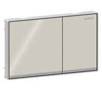 Geberit Sigma60 placa de accionamiento, para doble descarga, empotrada, 115.640.JL.1, Color: gris arena, espejado / cromado de alto brillo