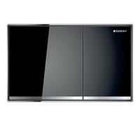 Geberit Sigma60 - Pulsador para WC Sigma60, soldado, vidrio negro 115.640.SJ.1