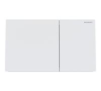 Geberit Sigma70 placas de accionamiento para doble descarga, 115622JT1, Color: Acero inoxidable lacado blanco mate - CM