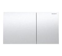 Geberit placa de accionamiento Sigma70 para 2 cisternas, 115.622., Color: Acero inoxidable cepillado, con revestimiento fácil de limpiar - 115.622.FW.1