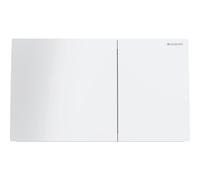 Geberit Sigma70 placas de accionamiento para doble descarga, 115.622.SI.1, Color: blanco / cristal