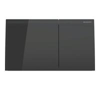 Geberit placa de accionamiento Sigma70 para 2 cisternas, 115.622., Color: negro / cristal - 115.622.SJ.1