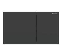 Geberit Sigma70 placas de accionamiento para doble descarga, angular, 115.622.14.1, Color: Acero inoxidable lacado negro mate