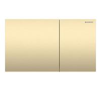 Geberit placa de accionamiento Sigma70 para 2 cisternas, 115.622., Color: Acero inoxidable LatÃ³n - 115.622.QF.1