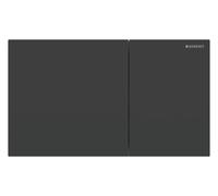 Geberit Sigma70 placas de accionamiento para doble descarga, angular, 115.622.14.1, Color: Acero inoxidable lacado negro mate