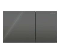 Geberit Sigma70 placas de accionamiento para doble descarga, angular, 115.622.SJ.1, Color: negro / cristal