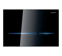 Geberit Sigma80 placas de accionamiento para doble descarga, angular, sin contacto, 116090SG6, Color: Vidrio Negro - CM