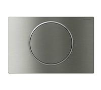 Geberit - Sistema De Descarga Geberit Para Inodoros Con Accionamiento De Descarga Electrónico, Servicio De Red, Doble Descarga, Pulsador Sigma10, Automático/Libre De Contacto/Atornillable: Acero Inoxidable Cepillado/Pulido/Cepillado (115.906.SN.1)