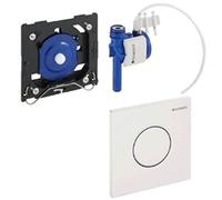 Mando para urinario Geberit con desagÃŒe neumÃ¡tico, placa actuadora tipo 01, Color: blanco-alpino - 116.011.11.5