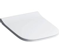 Geberit Smyle Asiento de inodoro Slim con tapa, sandwich, antibacteriano, bisagras QuickRelease, blanco, con caída amortiguada, 500688011 - CM