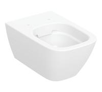 Geberit Smyle Inodoro lavable cuadrado, sin borde, suspendido, 4,5/6l, forma cerrada, 500.208.01.8, Color: Blanco, con KeraTect