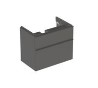 Geberit Smyle Mueble de lavabo cuadrado, 500353, 734x617x470mm, con 2 cajones, 500.353.JK.1, Color: Lava / lacado mate