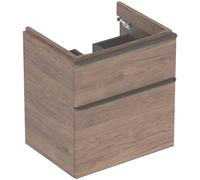 Geberit Smyle Square armario 58.4x47x61.7 cm suspendido, para lavabo nogal 500.352.JR.1