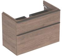Geberit Smyle Square armario 88.4x47x61.7 cm suspendido, para lavabo nogal 500.354.JR.1