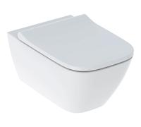 Geberit Smyle Square Set WC suspendido, forma cerrada, sin borde, con asiento de WC, tapa solapada, 500683002 - CM