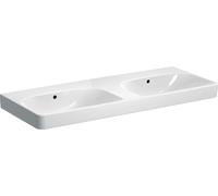 Geberit Smyle Square lavabo 120x48 cm rectangular clásico-para mueble-empotrado-doble blanco brillante 500.224.01.1
