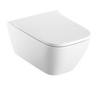 Geberit Smyle Square taza de inodoro suspendido sin reborde blanco 500.208.01.8