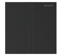Geberit tipo 40 placa de cubierta para control de descarga de urinario IR, angular, 246.121.QD.1, Color: cromo negro / cepillado, revestimiento fácil de limpiar