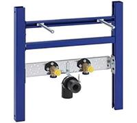 GEBERIT Traverse DUOFI - Lavabo de pared (16 x 18 pulgadas, cerámica, moderno, 2 orificios, centrado y cepillado), color azul