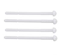 Geberit Twinline 240.074.00 - Juego de 4 varillas de distancia de ABS blancas para colgar en la pared, mecanismo de válvula de salida de marco de cisterna de inodoro de 135 mm