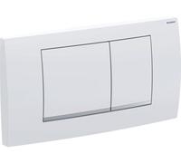 Geberit Twinline30 115.899 - Placa actuadora doble para enjuague doble, color cromo mate lacado, fácil de limpiar