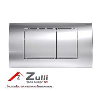 Geberit Twinline30, placa de control de doble botón, cromado/satinado/cromado