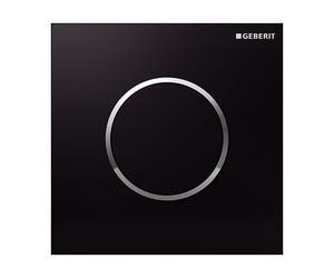 Geberit Typ 10 botón de descarga para urinario cromo brillante-negro 116.015.KM.1