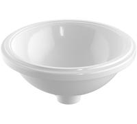 Geberit Variform lavabo 33x33 cm circular bajo encimera blanco brillante 500.747.01.2