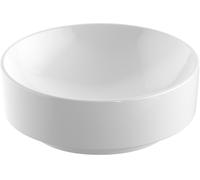 Lavabo Geberit VariForm Countertop redondo, 400mm, sin agujero para grifo, sin rebosadero, 500.768.00.2, Color: Blanco, con KeraTect