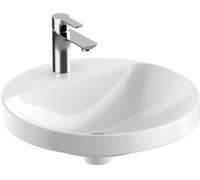 Geberit Variform lavabo 48x48 cm circular empotrado blanco 500.706.00.2