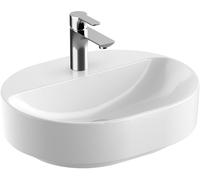 Geberit Variform lavabo 50x40 cm oval para mueble-sobre encimera blanco brillante 500.776.01.2