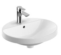 Geberit Variform lavabo 50x45 cm oval empotrado blanco brillante 500.712.01.2