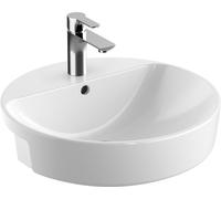 Geberit Variform lavabo 50x50 cm circular empotrado blanco brillante 500.782.01.2