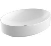 Geberit Variform lavabo 55x40 cm oval para mueble-sobre encimera blanco brillante 500.771.01.2