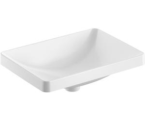 Geberit Variform lavabo 55x40 cm rectangular empotrado blanco brillante 500.738.00.2