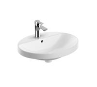 Geberit Variform lavabo 55x45 cm oval empotrado blanco brillante 500.720.01.2