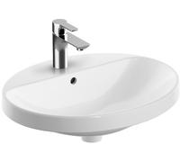 Geberit Variform lavabo 55x45 cm oval empotrado blanco brillante 500.721.01.2